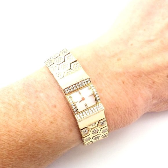 Authentic! Van Cleef & Arpels Ludo Swann 18k Yellow Gold Diamond Watch Papers - Picture 10 of 12